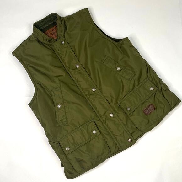 Lauren Ralph Lauren Vest Sleeveless Jacket Dry Goods Olive Cruise Petite Small‎ - Picture 1 of 10